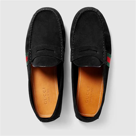 gucci men's drivers shoes|gucci suede driving shoes.